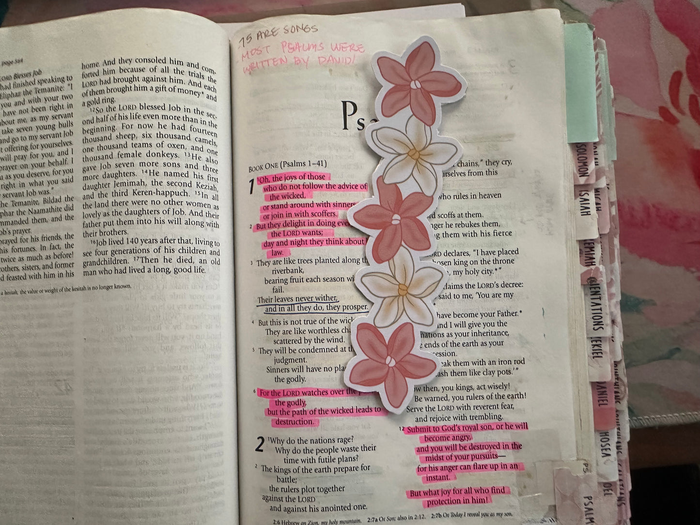 Plumeria Stack Bookmark
