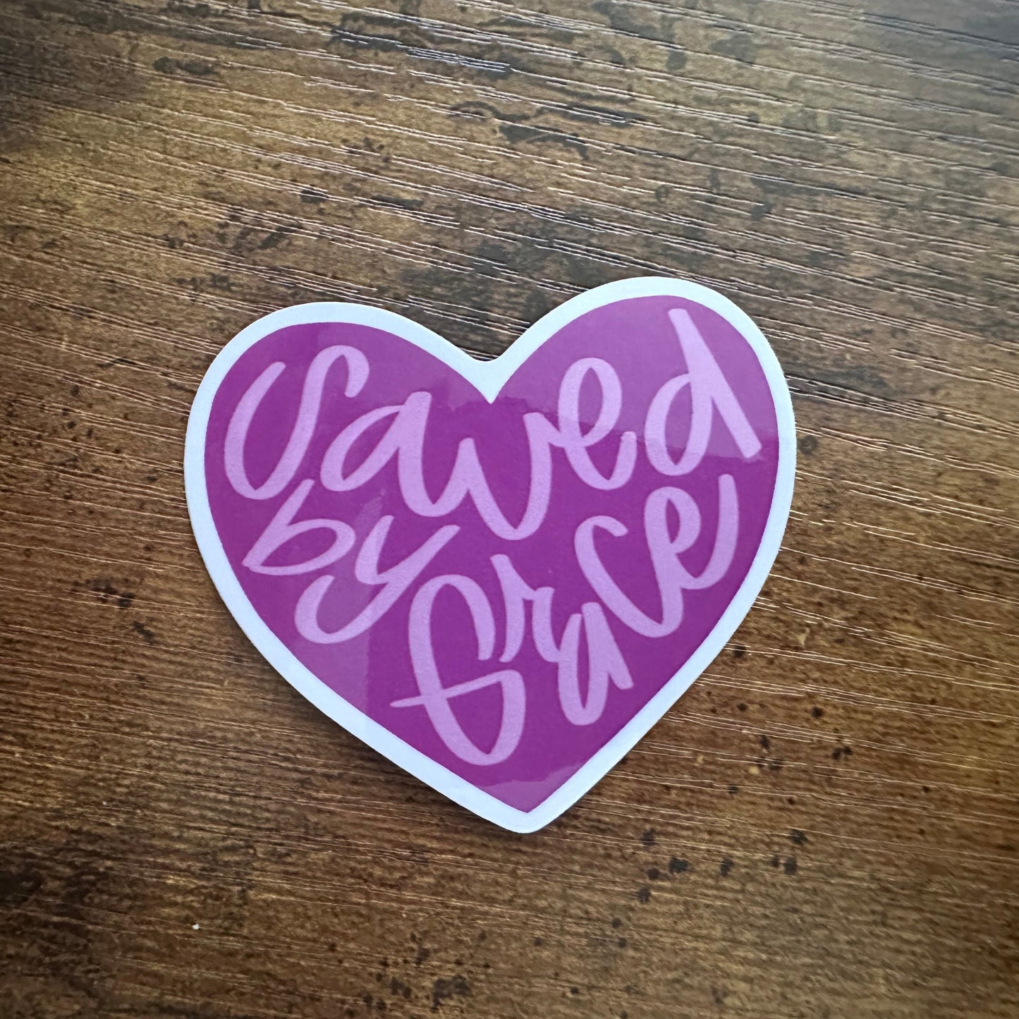 Saved By Grace (heart)