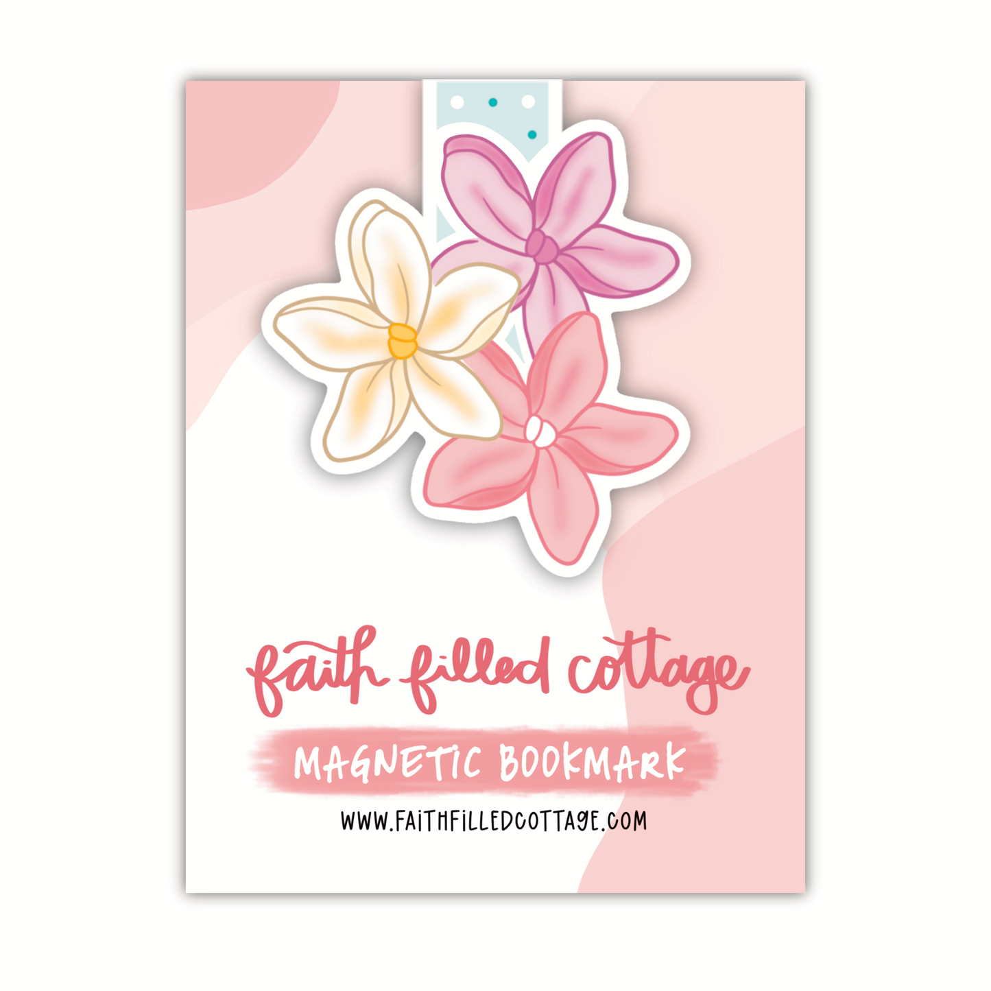 Plumeria (magnetic bookmark)