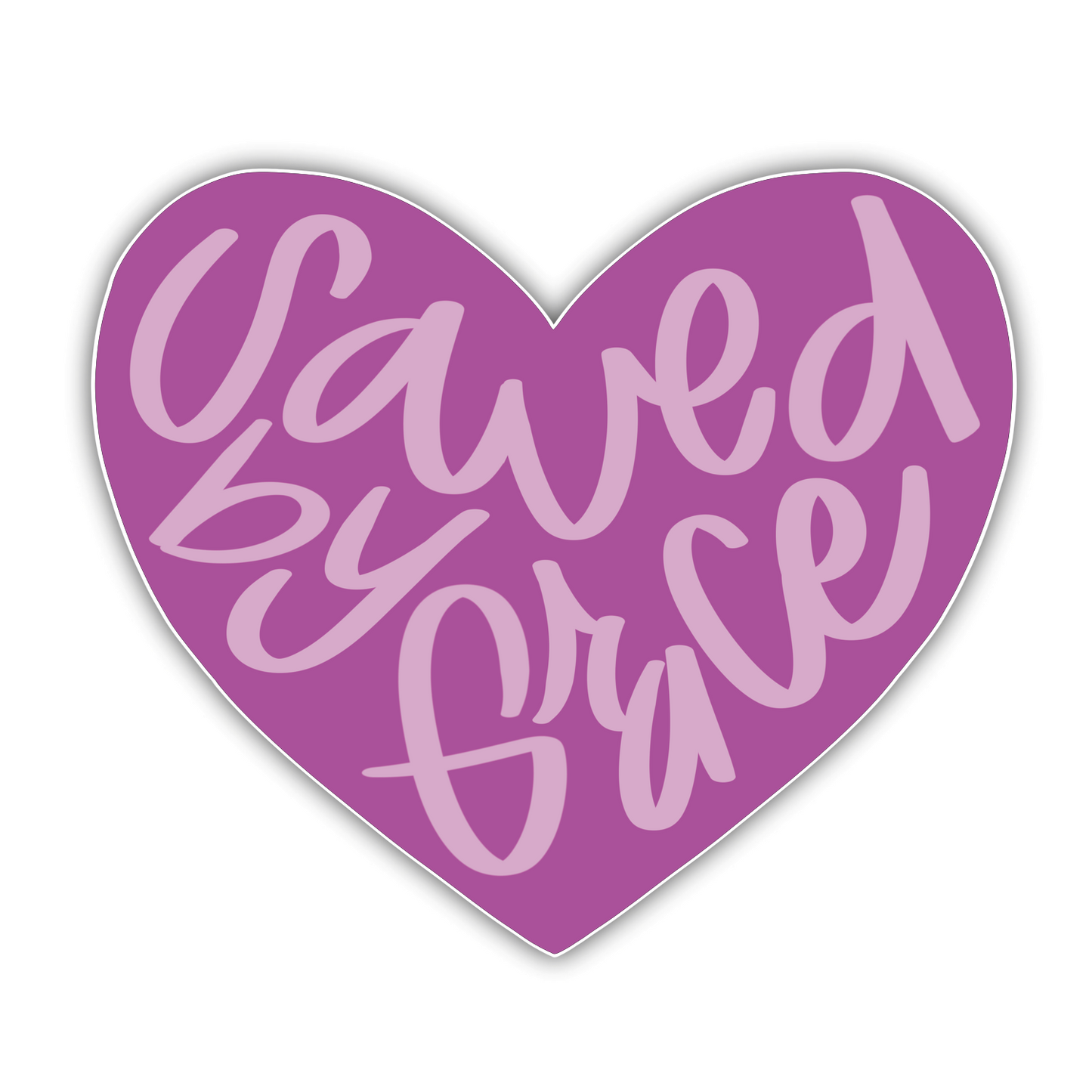 Saved By Grace (heart)