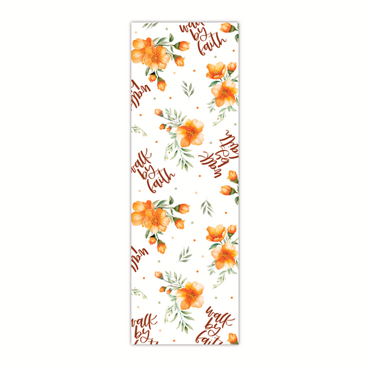 Walk By Faith Flowers (traditional bookmark)