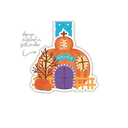 Church House Pumpkin - FFL Magnetic Bookmark