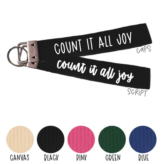 Count It All Joy - (cotton keychain)