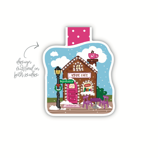 "Agape Cafe" - XMAS Magnetic Bookmark