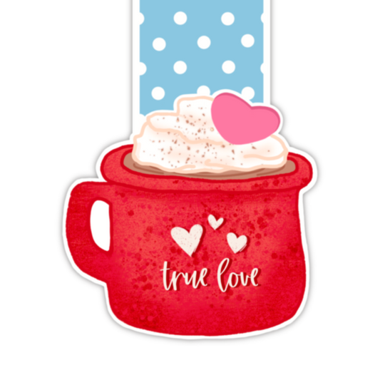 Love Coffee Mug (magnetic bookmark)