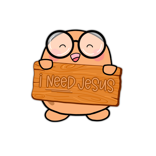 I Need Jesus Wood Sign Penelope (magnet)