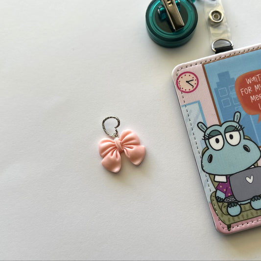 Pink Bow (badge charm)