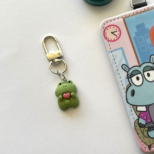 Froggy Heart (badge charm)