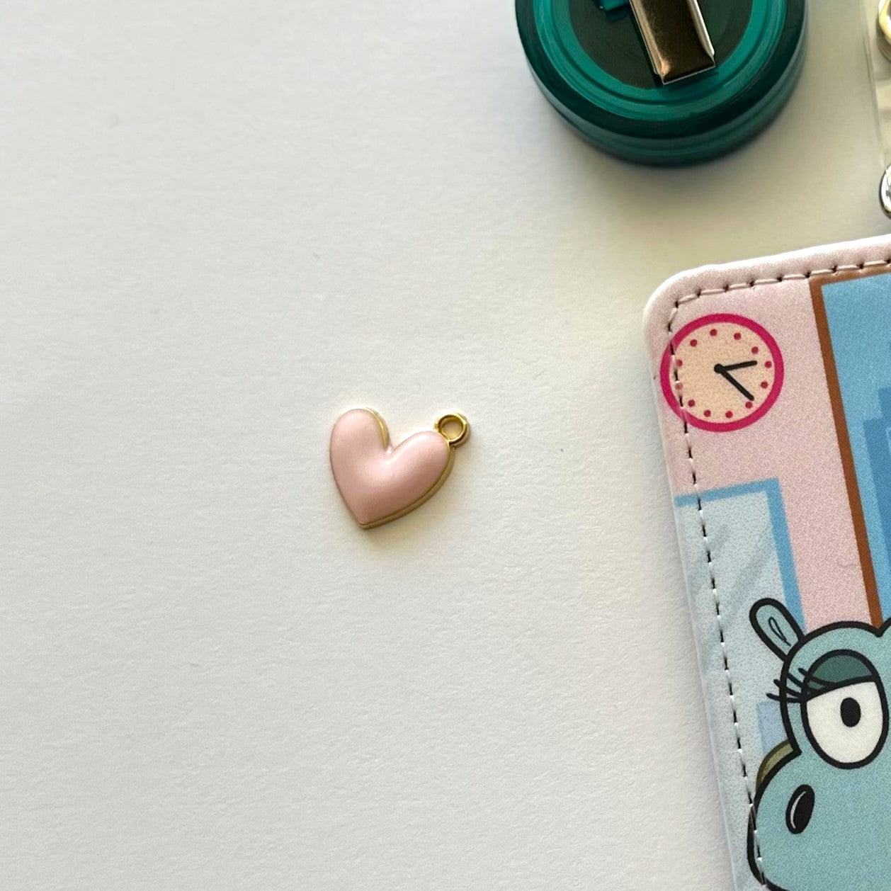 Pink Heart (badge charm)