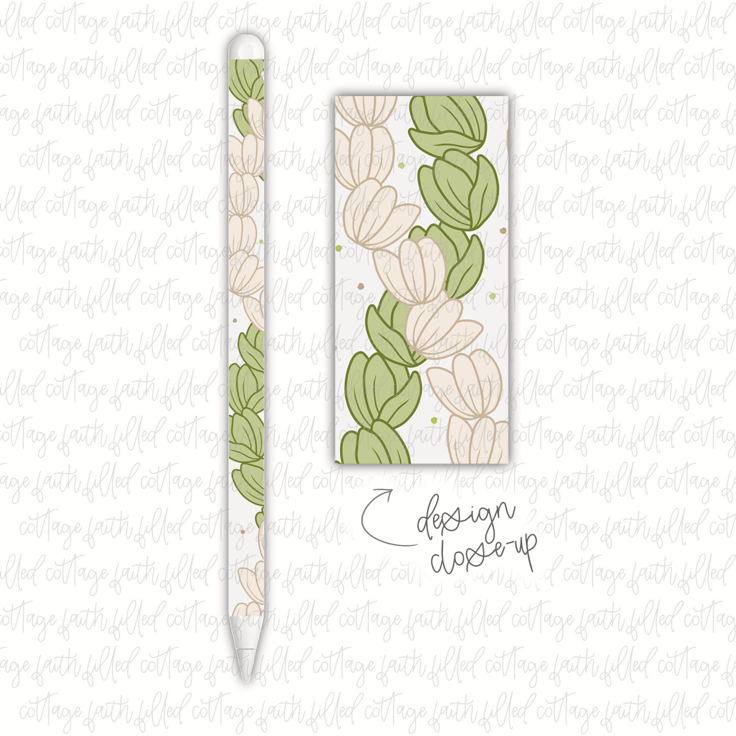 Pikake Green (apple pencil skin)