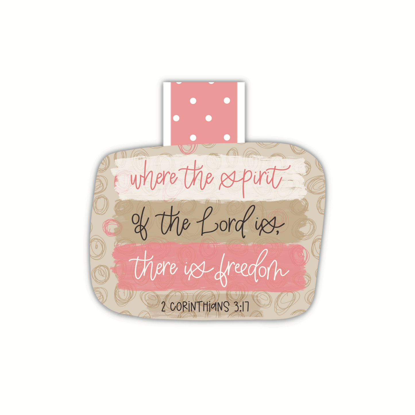 Where The Spirit Of The Lord Is (Magnetic Bookmark)