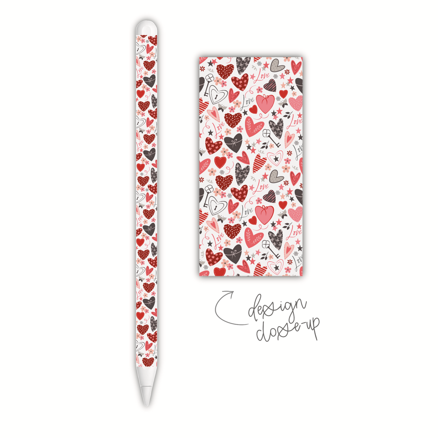 Hearts Collage (apple pencil skin)