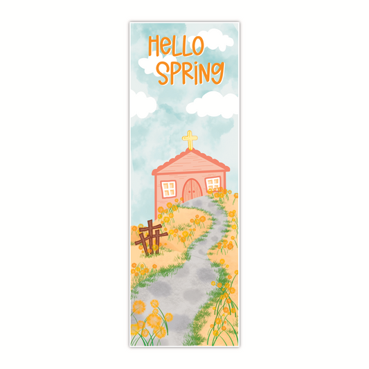 Hello Spring (traditional bookmark)