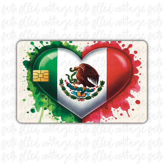 Mexico Heart Flag