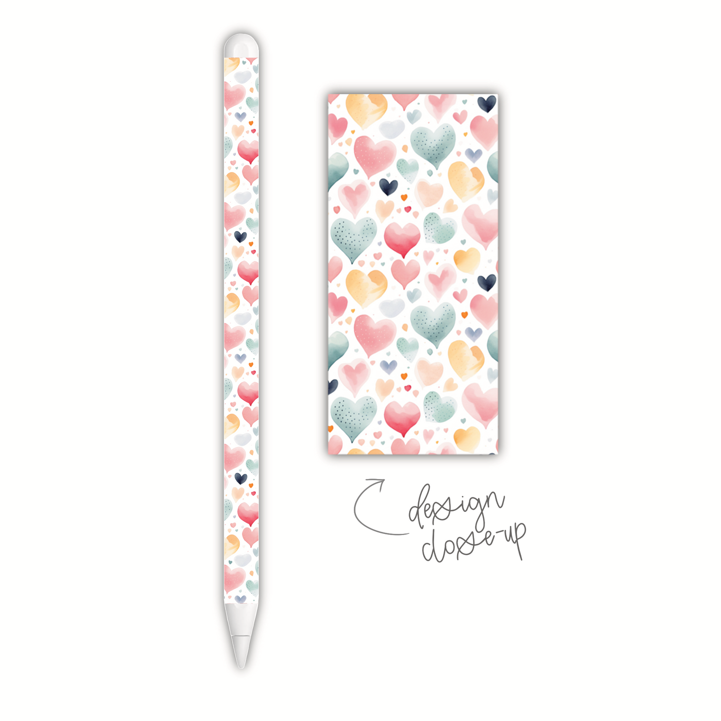 Soft Hearts (apple pencil skin)
