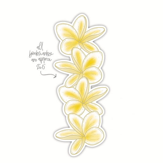 Yellow Plumeria Bookmark